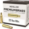 Nosler Custom Brass 222 Remington Box of 100 1 141586 1